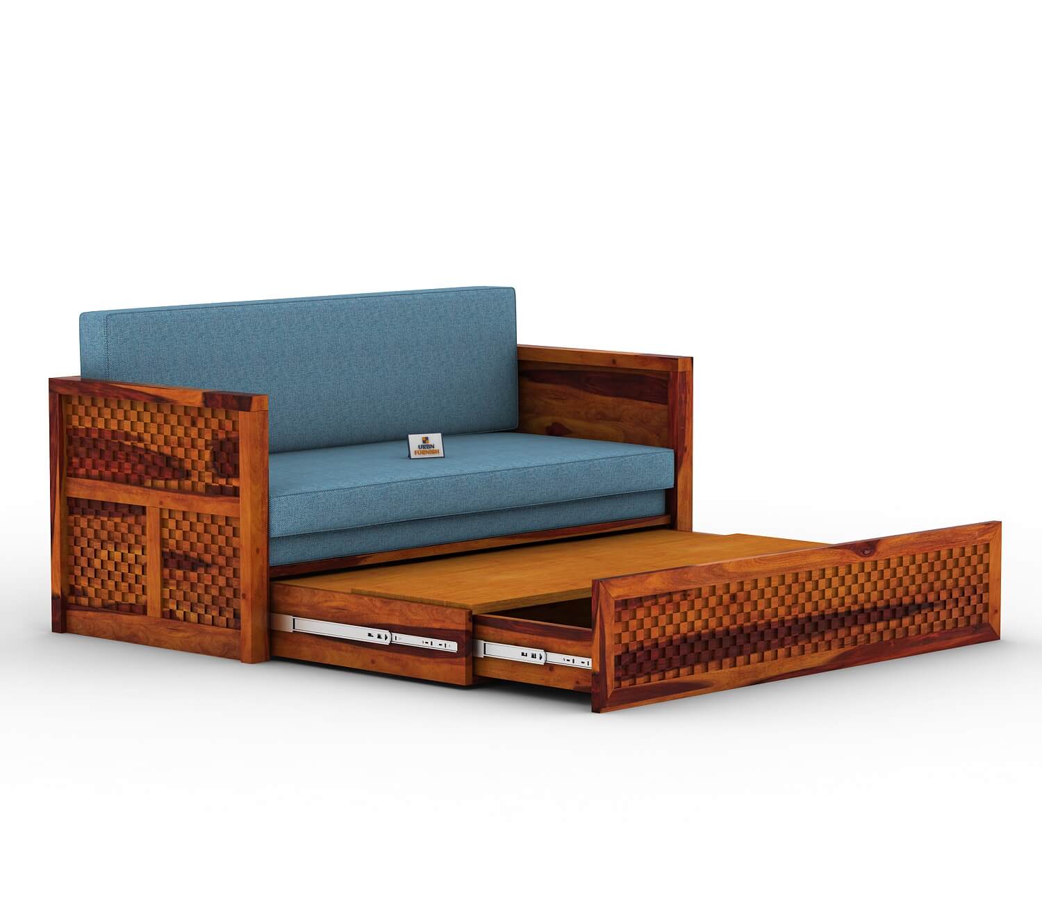 Utepils Wooden Sofa Cum Bed - Urbnfurnish