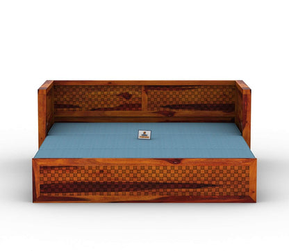 Utepils Wooden Sofa Cum Bed - Urbnfurnish