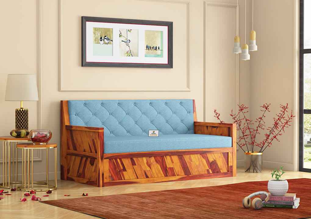 Kavan Wooden Sofa Cum Bed - Urbnfurnish