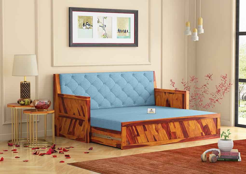 Kavan Wooden Sofa Cum Bed - Urbnfurnish
