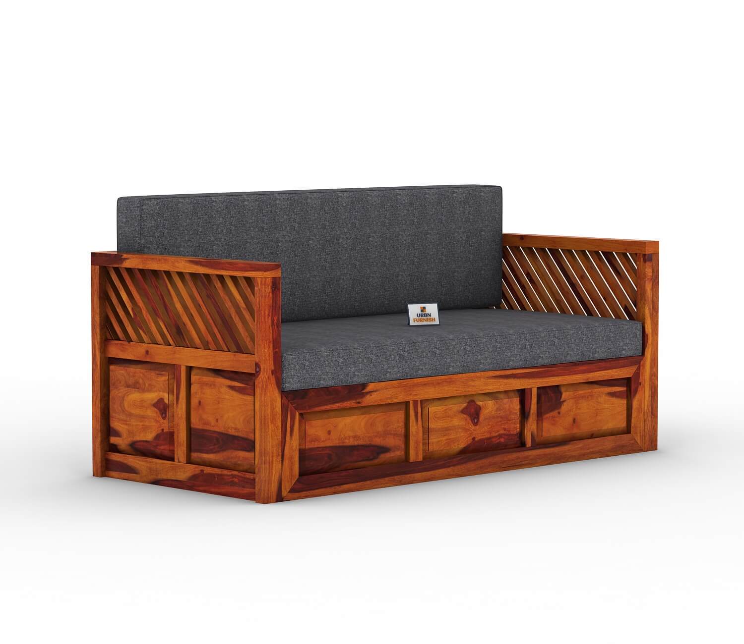 Petrichor Wooden Sofa Cum Bed - Urbnfurnish