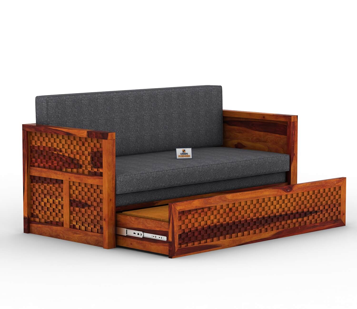 Utepils Wooden Sofa Cum Bed - Urbnfurnish