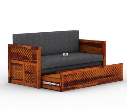 Utepils Wooden Sofa Cum Bed - Urbnfurnish