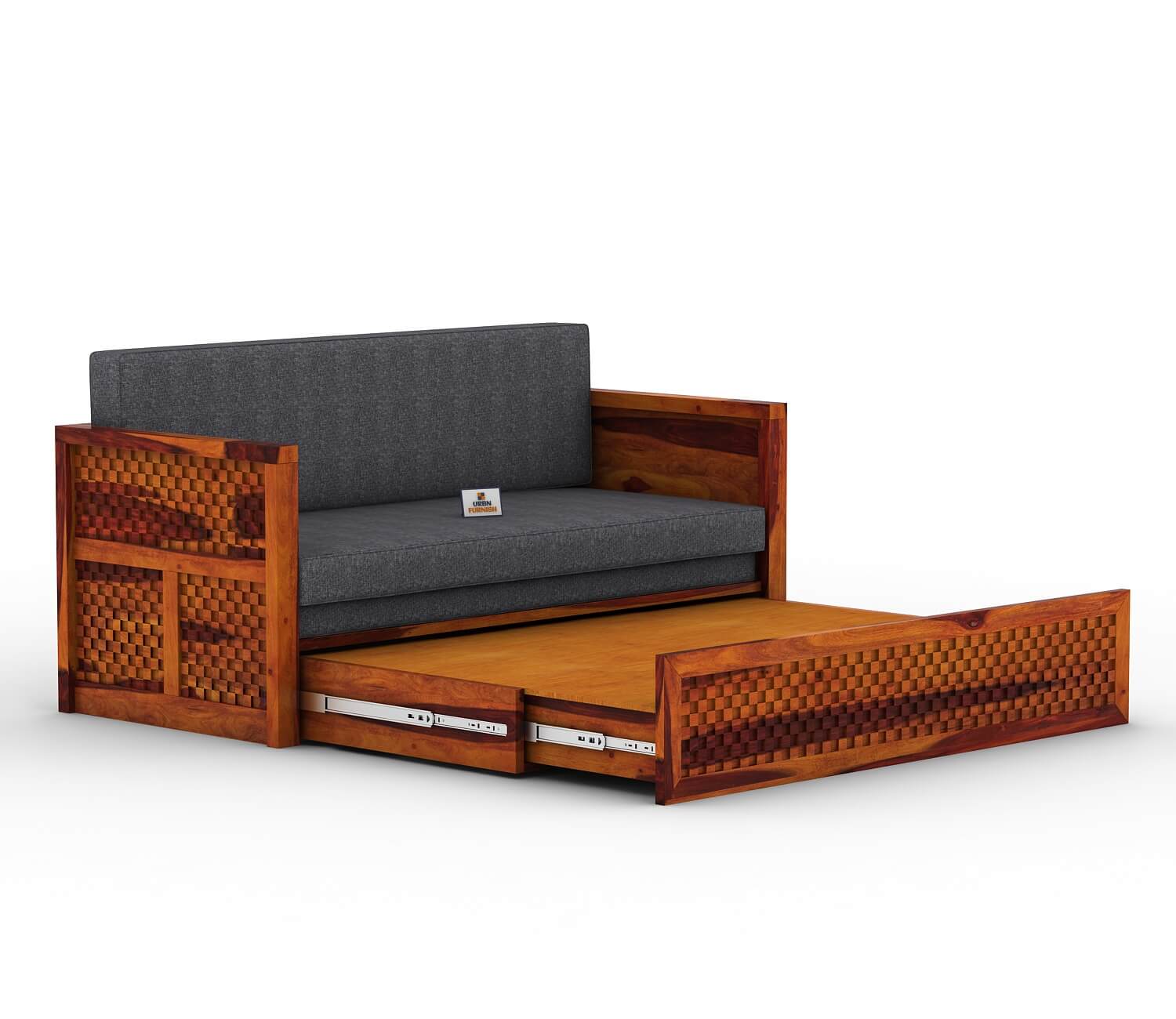 Utepils Wooden Sofa Cum Bed - Urbnfurnish