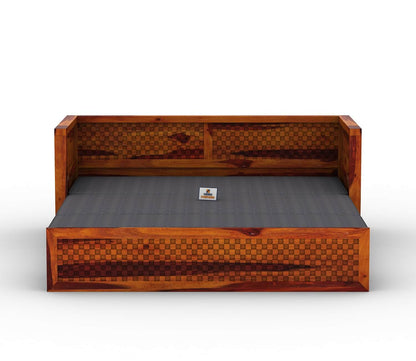 Utepils Wooden Sofa Cum Bed - Urbnfurnish