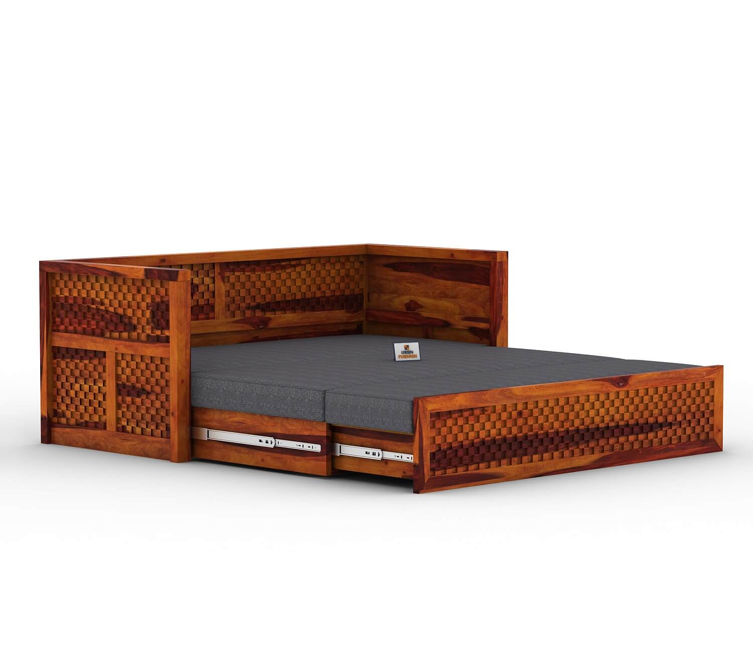 Utepils Wooden Sofa Cum Bed - Urbnfurnish