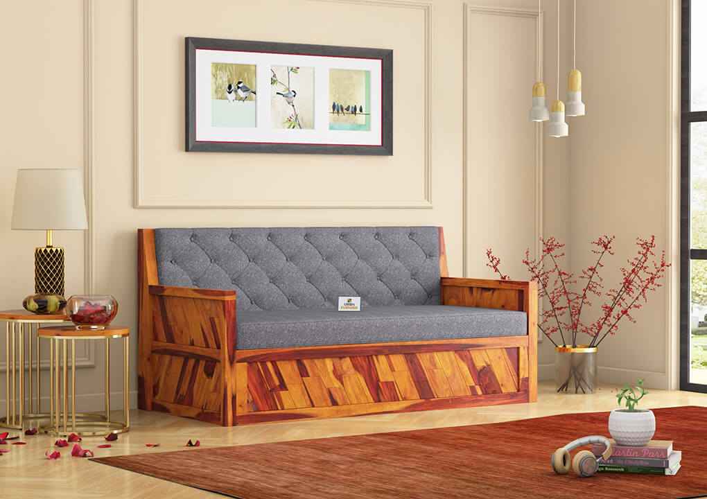 Kavan Wooden Sofa Cum Bed - Urbnfurnish