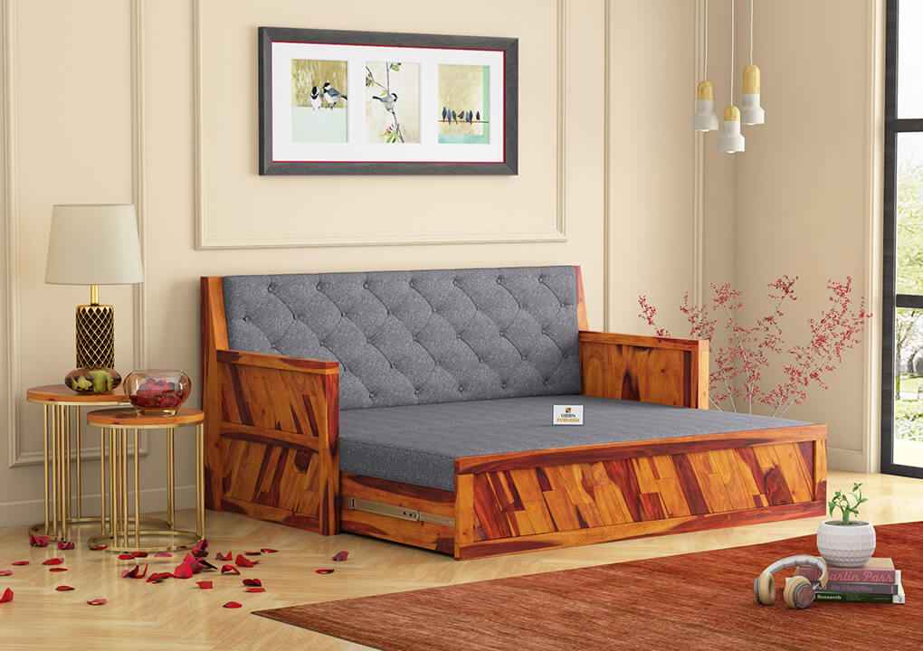 Kavan Wooden Sofa Cum Bed - Urbnfurnish