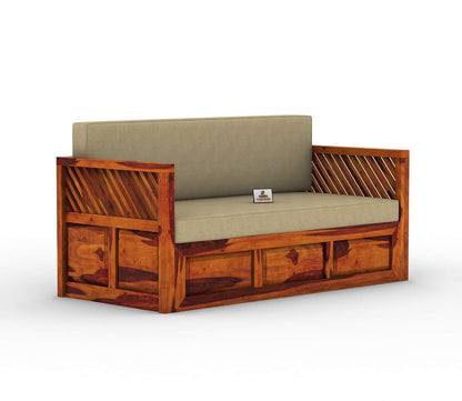 Petrichor Wooden Sofa Cum Bed - Urbnfurnish