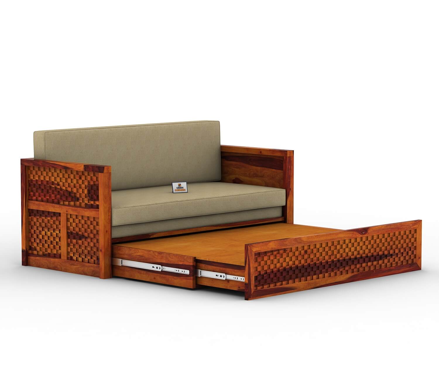 Utepils Wooden Sofa Cum Bed - Urbnfurnish