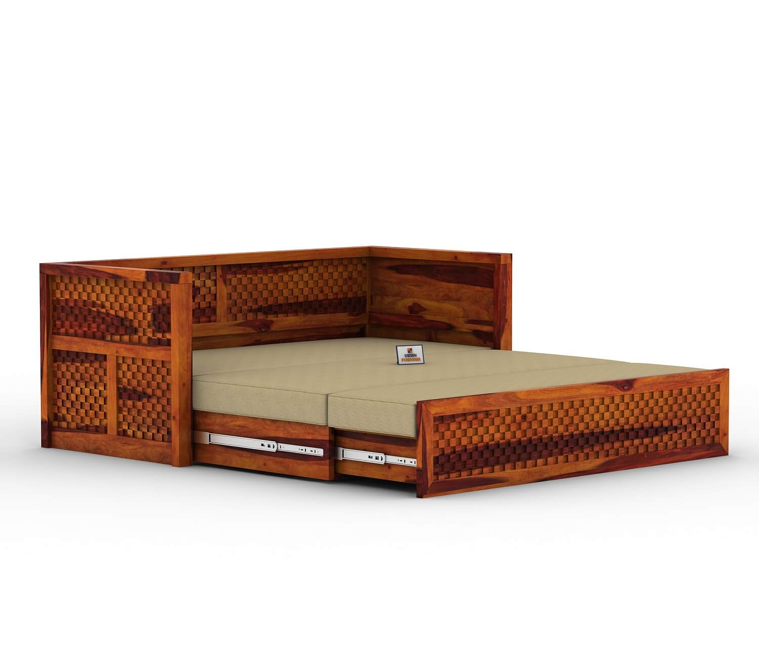 Utepils Wooden Sofa Cum Bed - Urbnfurnish
