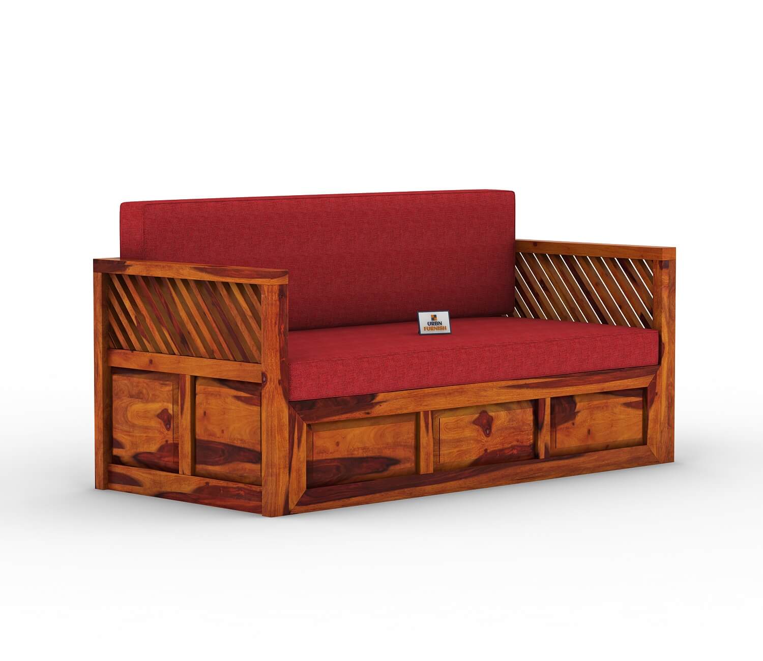 Petrichor Wooden Sofa Cum Bed - Urbnfurnish