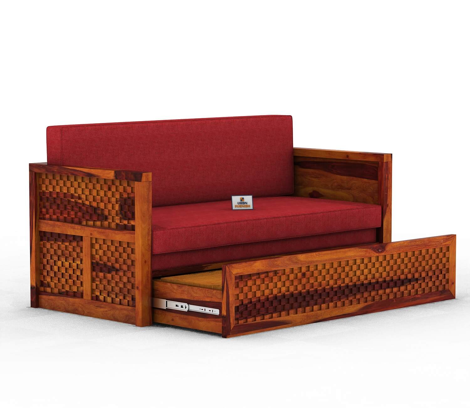 Utepils Wooden Sofa Cum Bed - Urbnfurnish