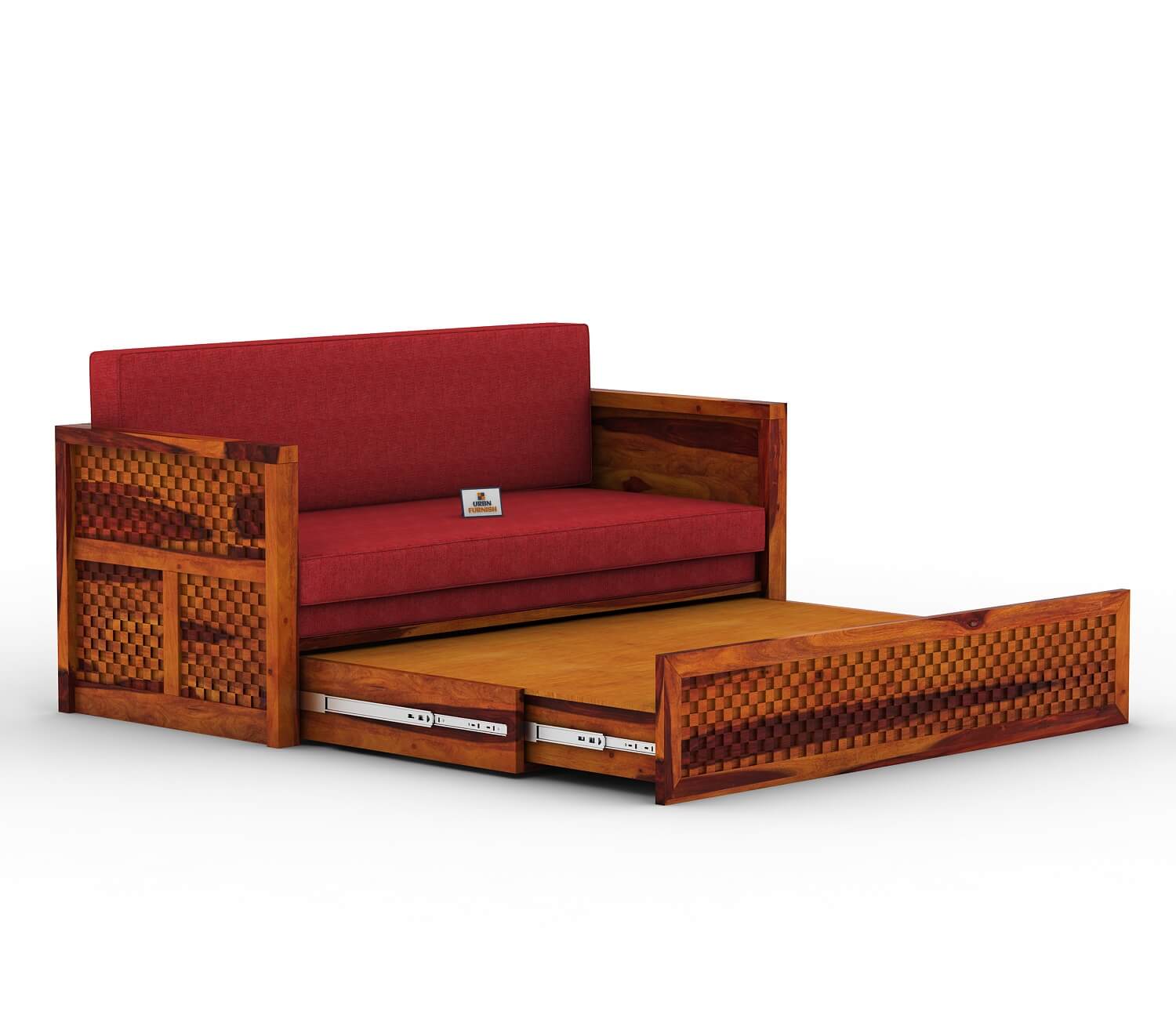 Utepils Wooden Sofa Cum Bed - Urbnfurnish