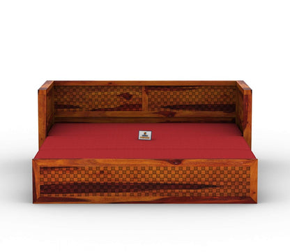 Utepils Wooden Sofa Cum Bed - Urbnfurnish