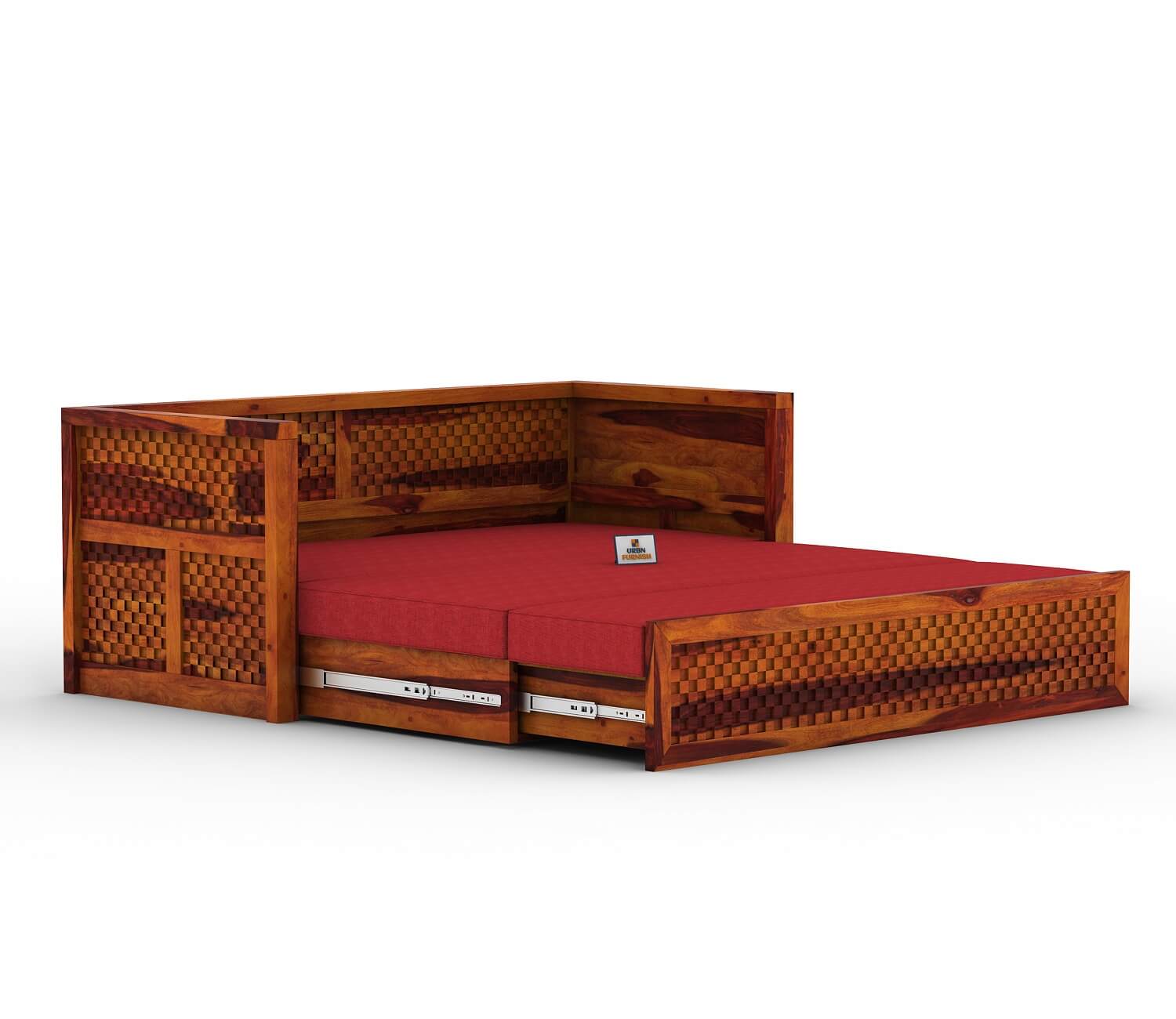 Utepils Wooden Sofa Cum Bed - Urbnfurnish