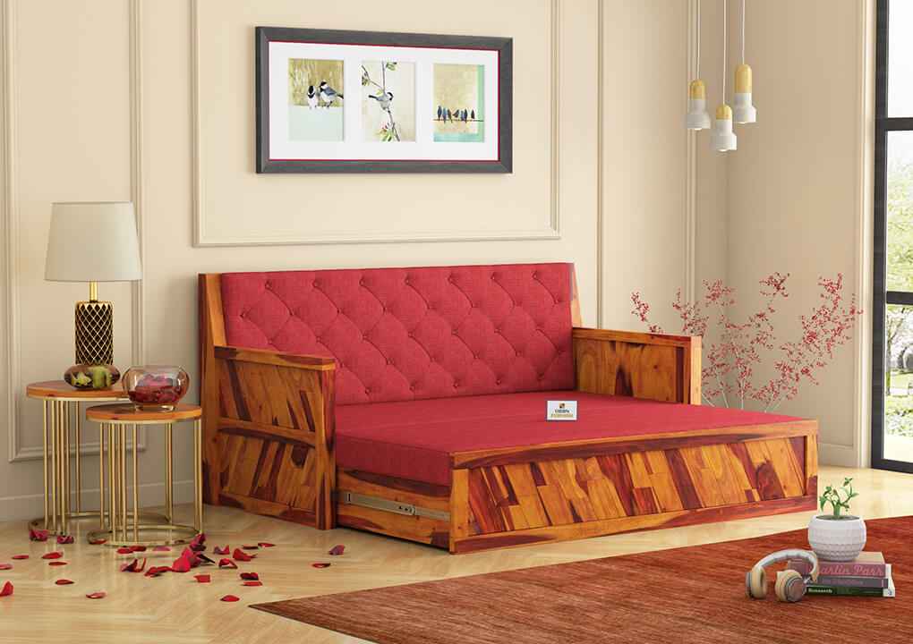 Kavan Wooden Sofa Cum Bed - Urbnfurnish