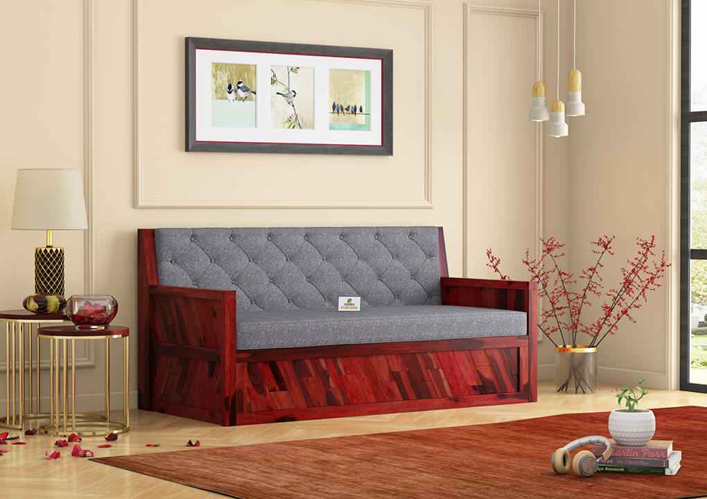 Kavan Wooden Sofa Cum Bed - Urbnfurnish