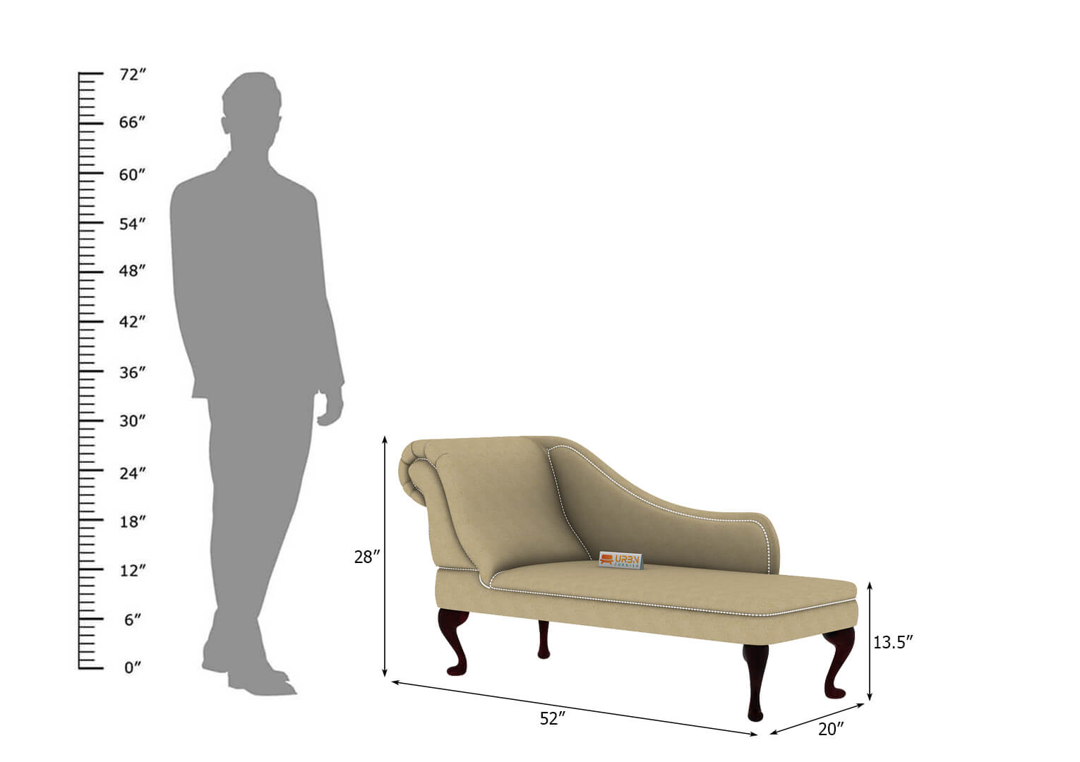 Urban Left Arm Chaise Lounge - Urbnfurnish