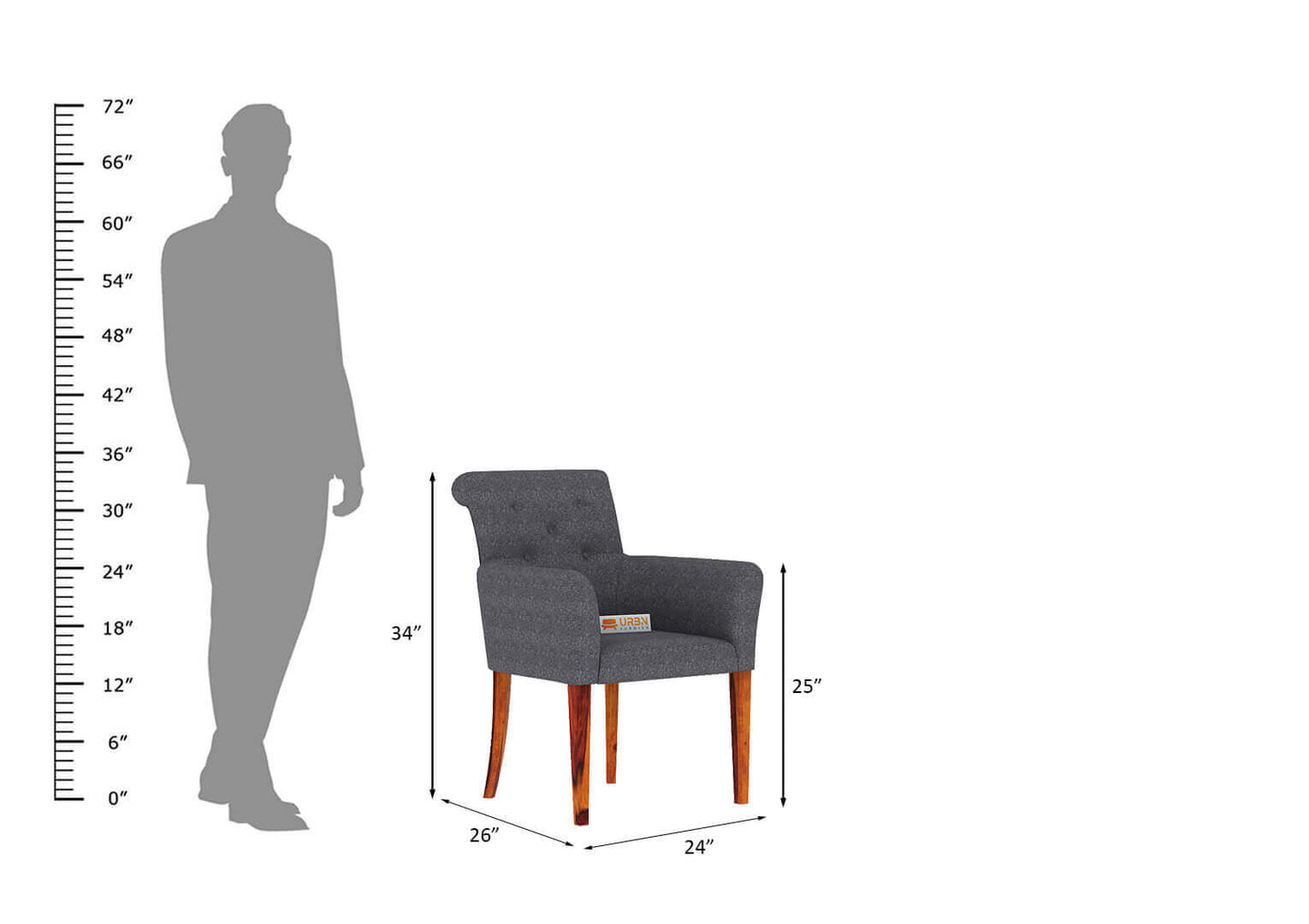 Vello Arm Chair - Urbnfurnish