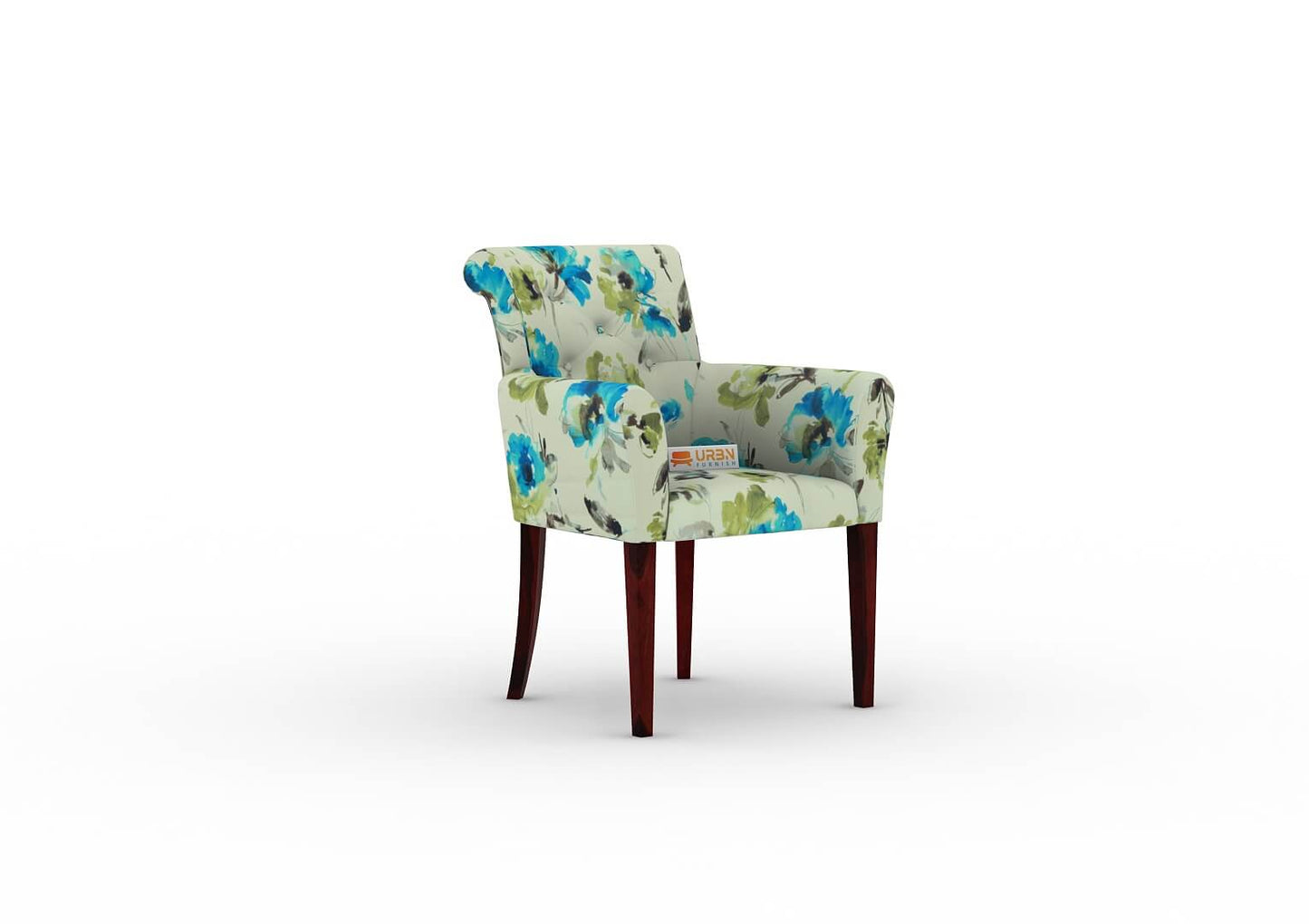 Vello Arm Chair (Printed Fabric) - Urbnfurnish