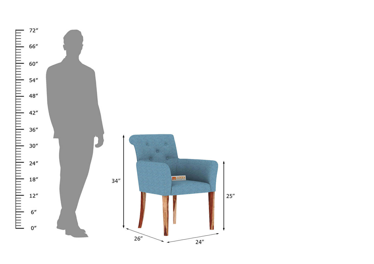 Vello Arm Chair - Urbnfurnish