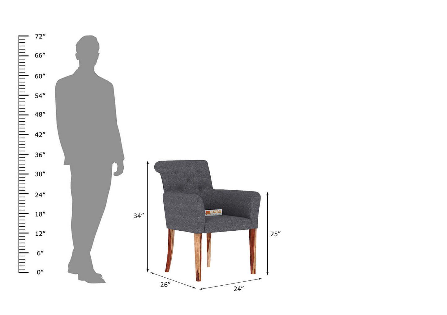 Vello Arm Chair - Urbnfurnish