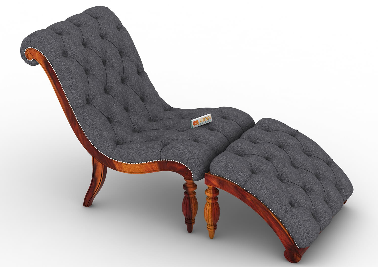 Victorian Style Chaise Lounge - Urbnfurnish