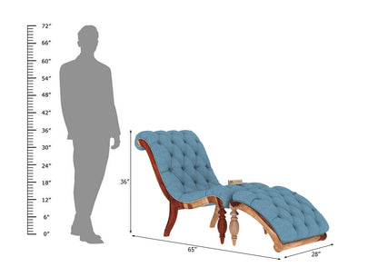 Victorian Style Chaise Lounge - Urbnfurnish
