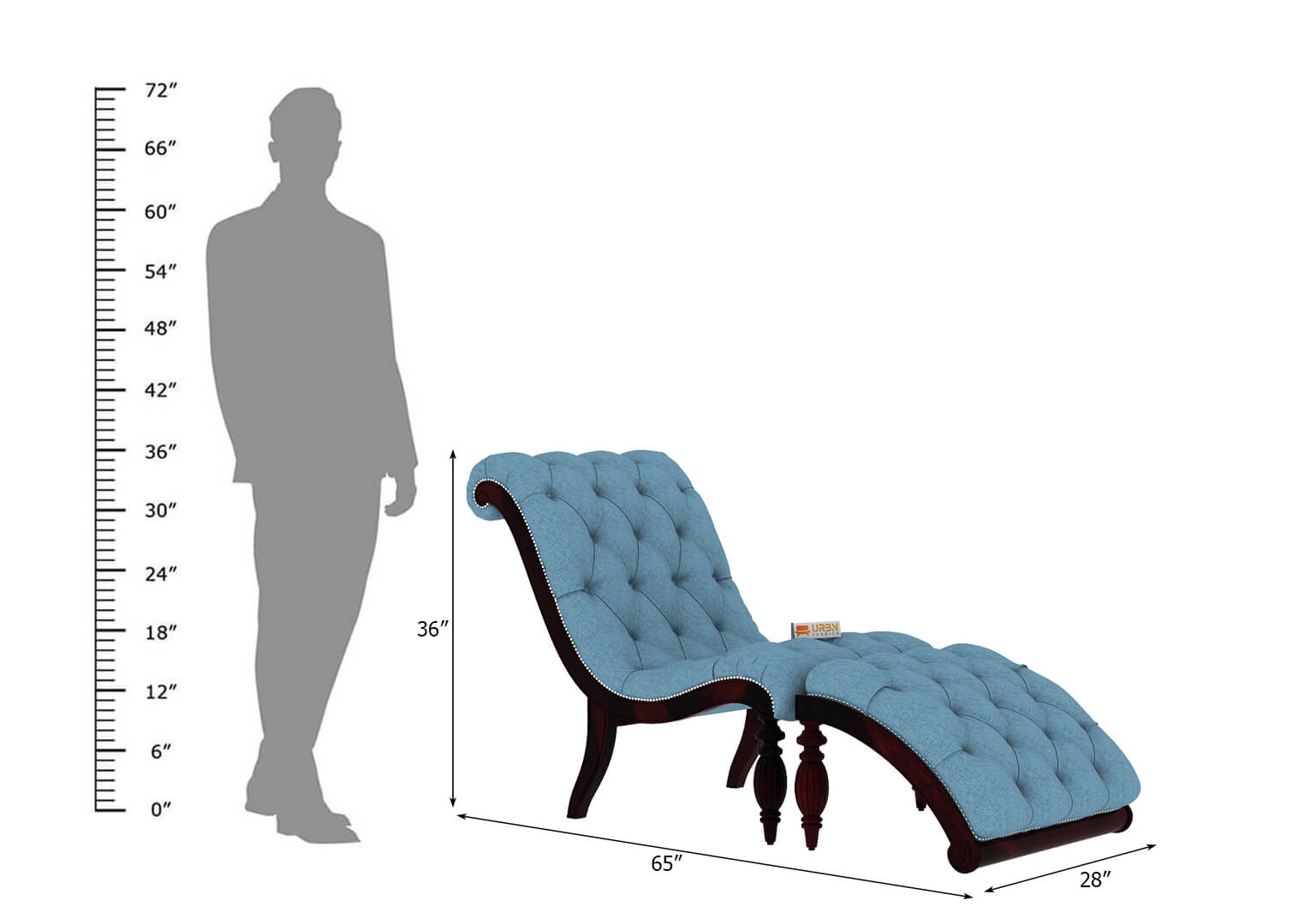 Victorian-Style-Chaise-Lounge-Walnut-Blue_6