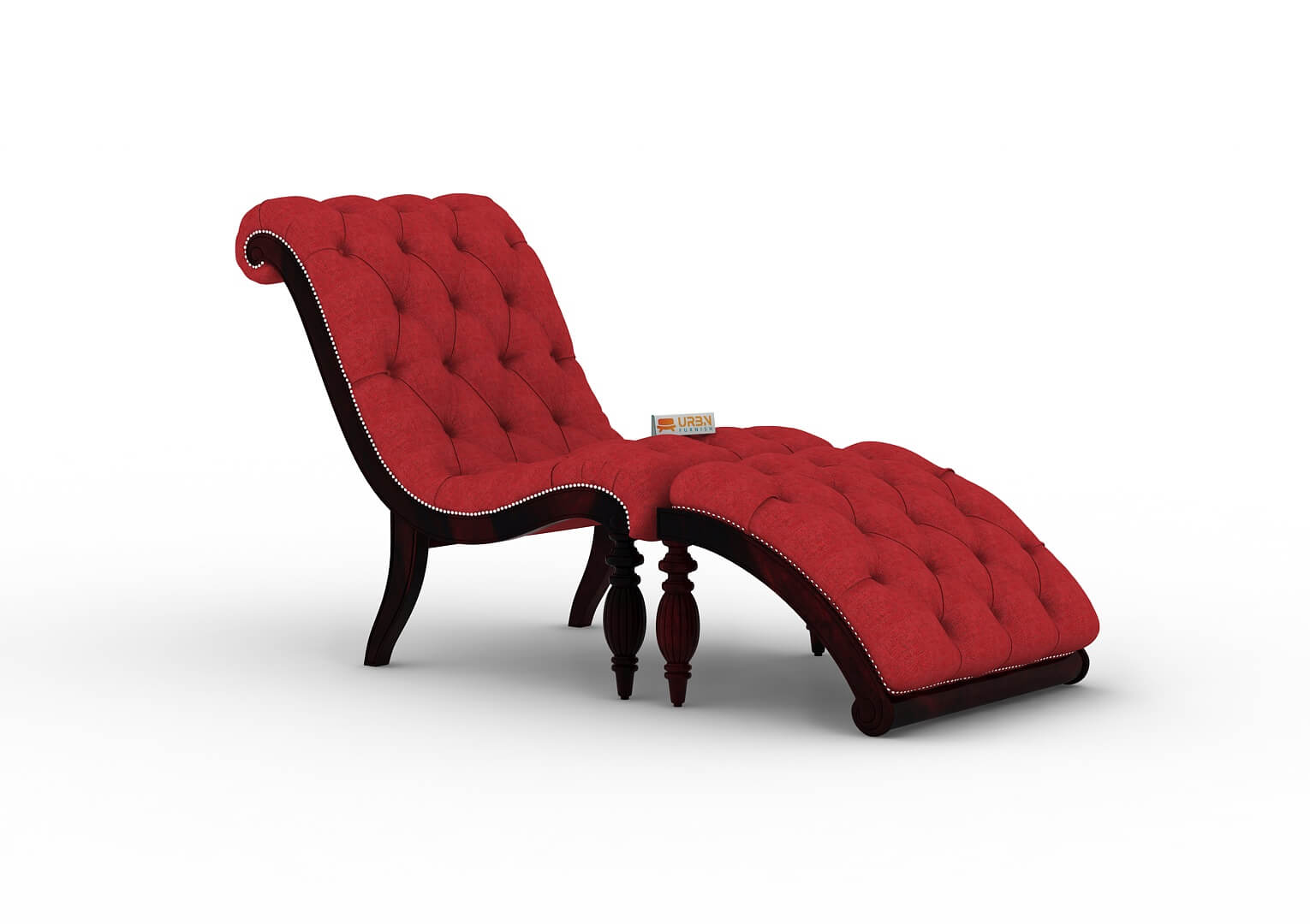Victorian-Style-Chaise-Lounge-Walnut-Red_3