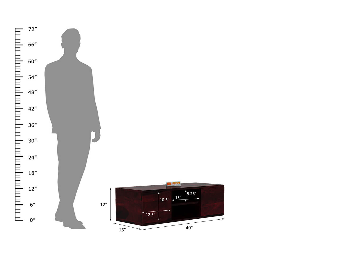 Yourkhad 2 Sutter Wall Mount Tv Unit - Urbnfurnish