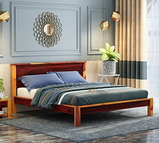 Wooden bed