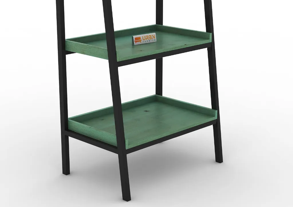 Lenni-5-Tier-Folding-Ladder-Bookshelf-Black-Green-Distress(4).webp