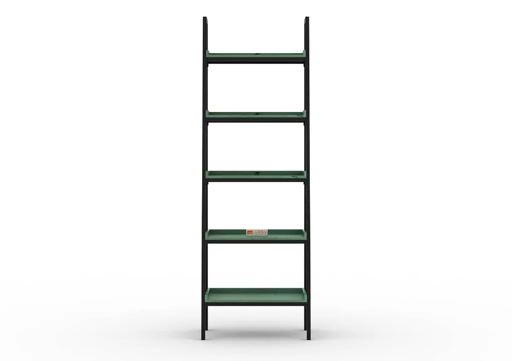 Lenni-5-Tier-Folding-Ladder-Bookshelf-Black-Green-Distress(2).webp