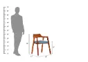 Stylenush-Arm-Chair-With-Cushion-Seat-Honey-Blue(5).webp