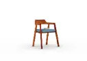Stylenush-Arm-Chair-With-Cushion-Seat-Honey-Blue(3).webp