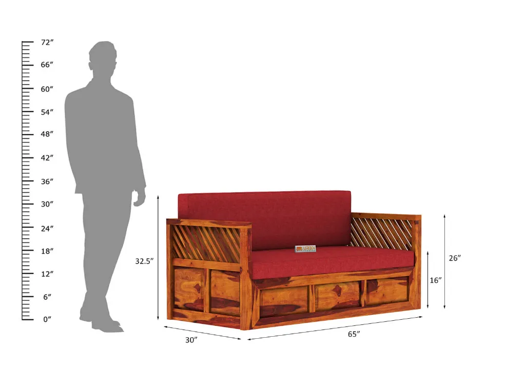 Capriccio-Wooden-Sofa-Cum-Bed-Honey-Red(10).webp