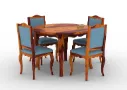 Mehavi-4-Seater-Round-Dining-Set-Honey-Blue(3).webp