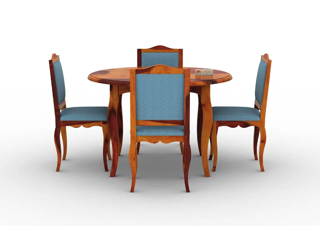 Mehavi-4-Seater-Round-Dining-Set-Honey-Blue(2).webp
