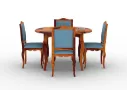 Mehavi-4-Seater-Round-Dining-Set-Honey-Blue(2).webp