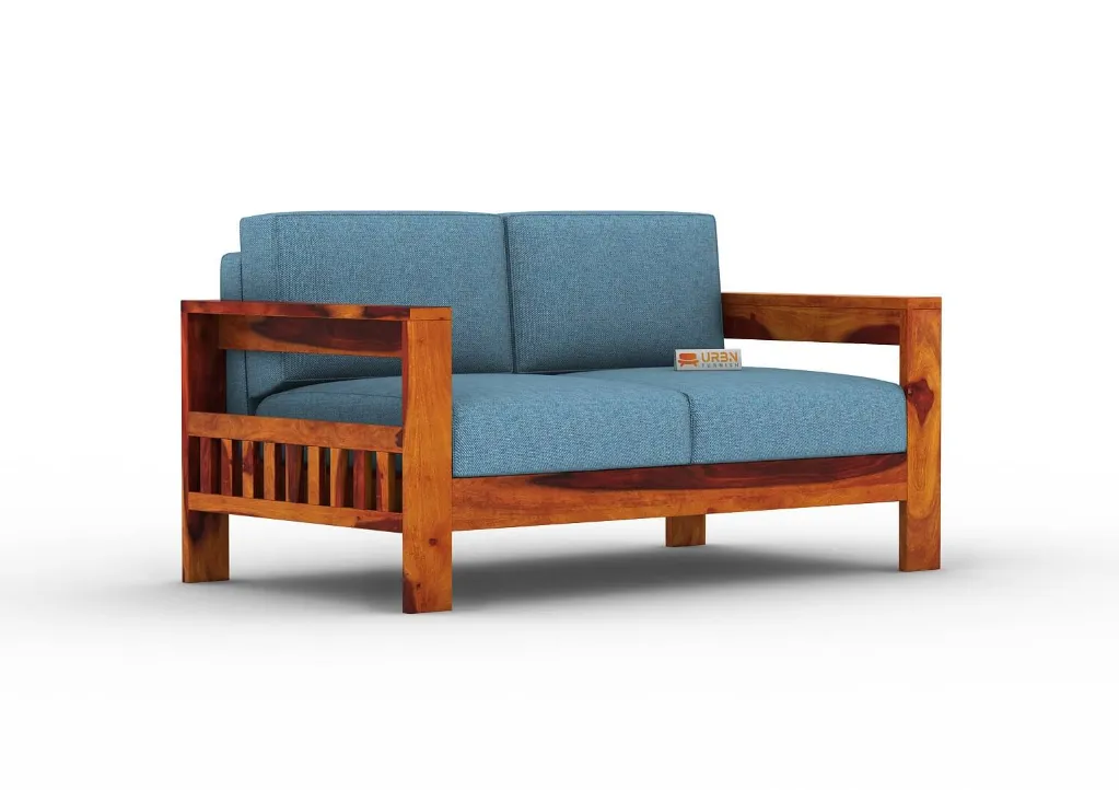 Carlotta-With-Side-Magazine-2-Seater-Wooden-Sofa-Honey-Blue(3).webp