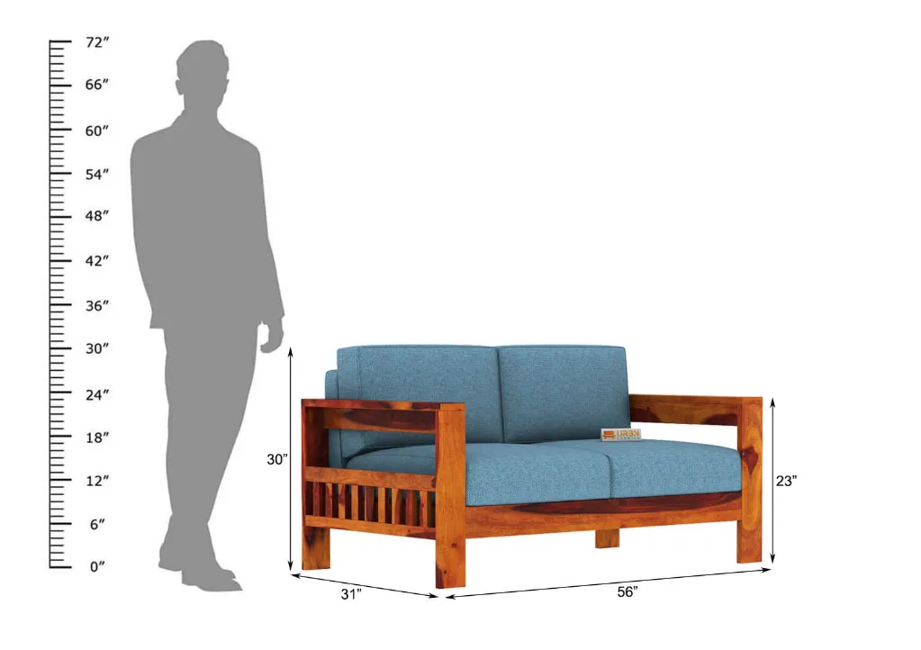 Carlotta-With-Side-Magazine-2-Seater-Wooden-Sofa-Honey-Blue(4).webp