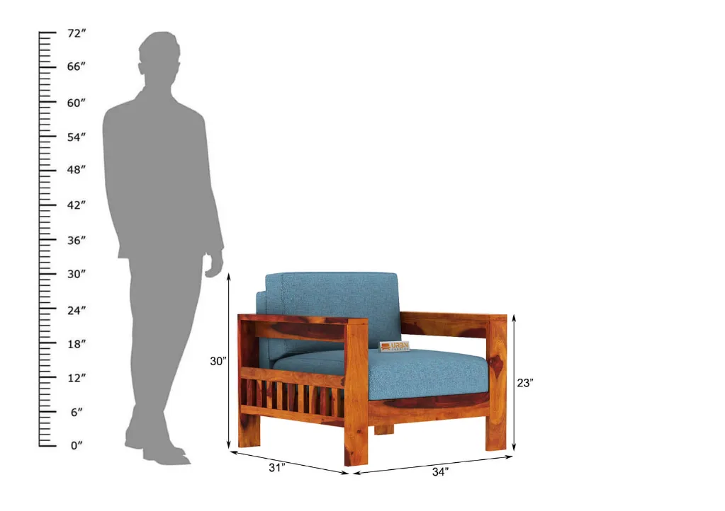 Carlotta-With-Side-Magazine-1-Seater-Wooden-Sofa-Honey-Blue(4).webp