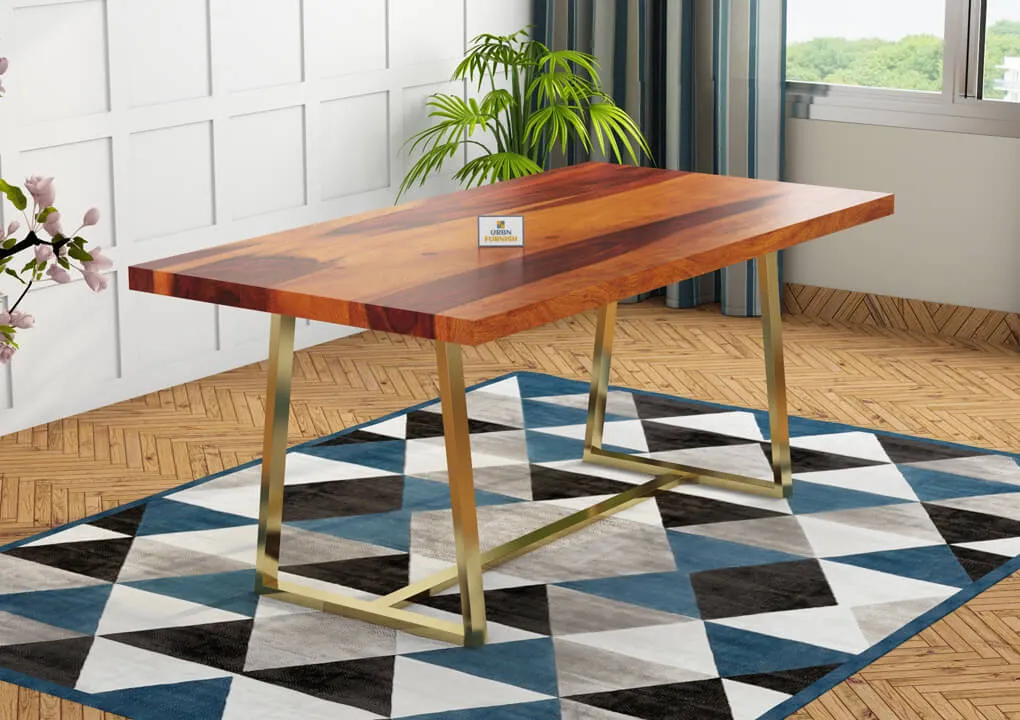amber 6 seater dining table (Honey)