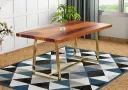 amber 6 seater dining table