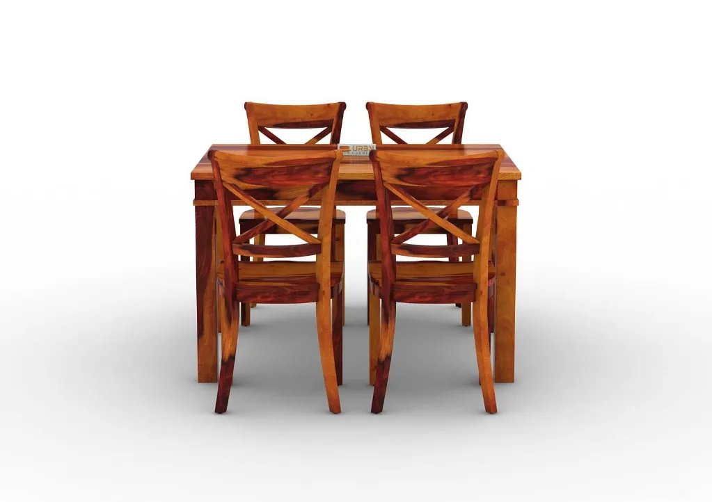 Rimana 4 Seater Dining Set (Honey)