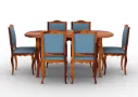 Mehavi 6 Seater Oval Dining Set