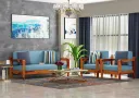 Hampton Wooden 3+1+1 Sofa Set