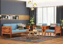 Venice Wooden 3+1+1 Sofa Set